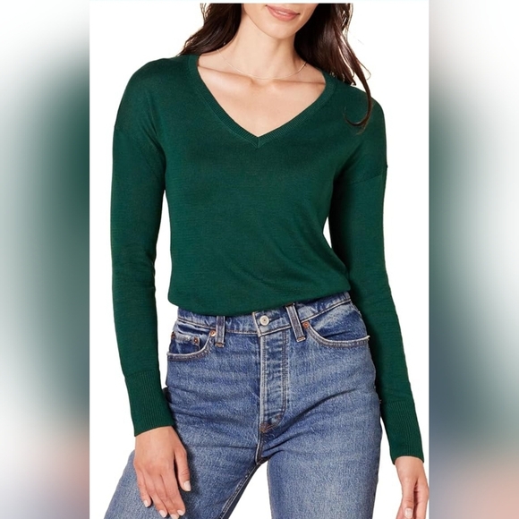 Dark green tunic sweater - Picture 1 of 12